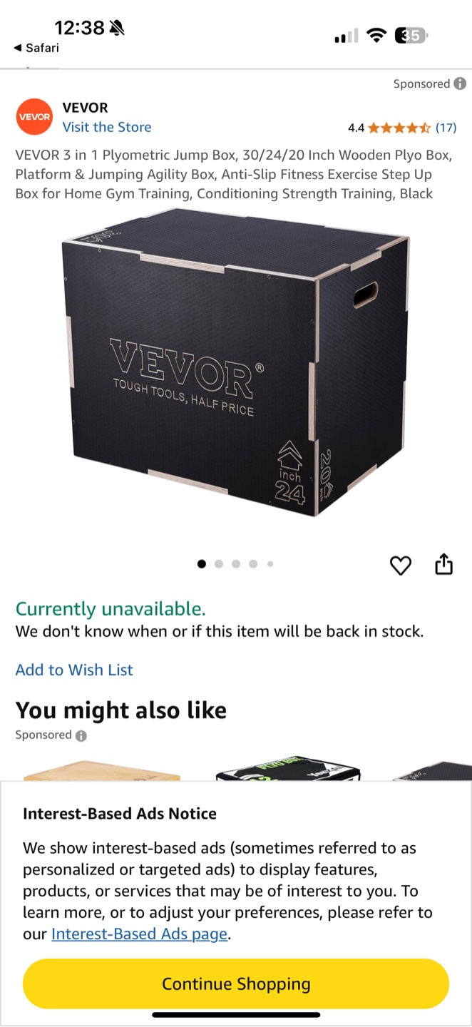 VEVOR 3 in 1 Plyometric Jump Box, 30/24/20 Inch - photo 2