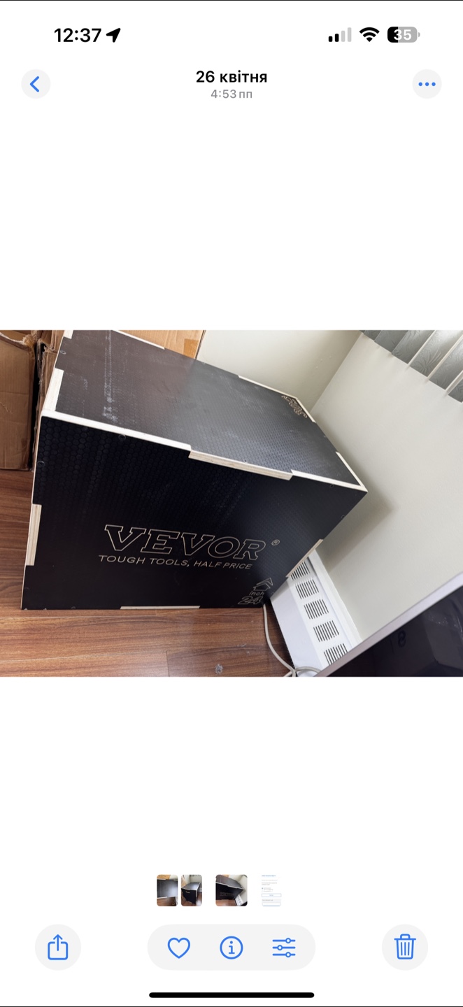 VEVOR 3 in 1 Plyometric Jump Box, 30/24/20 Inch
