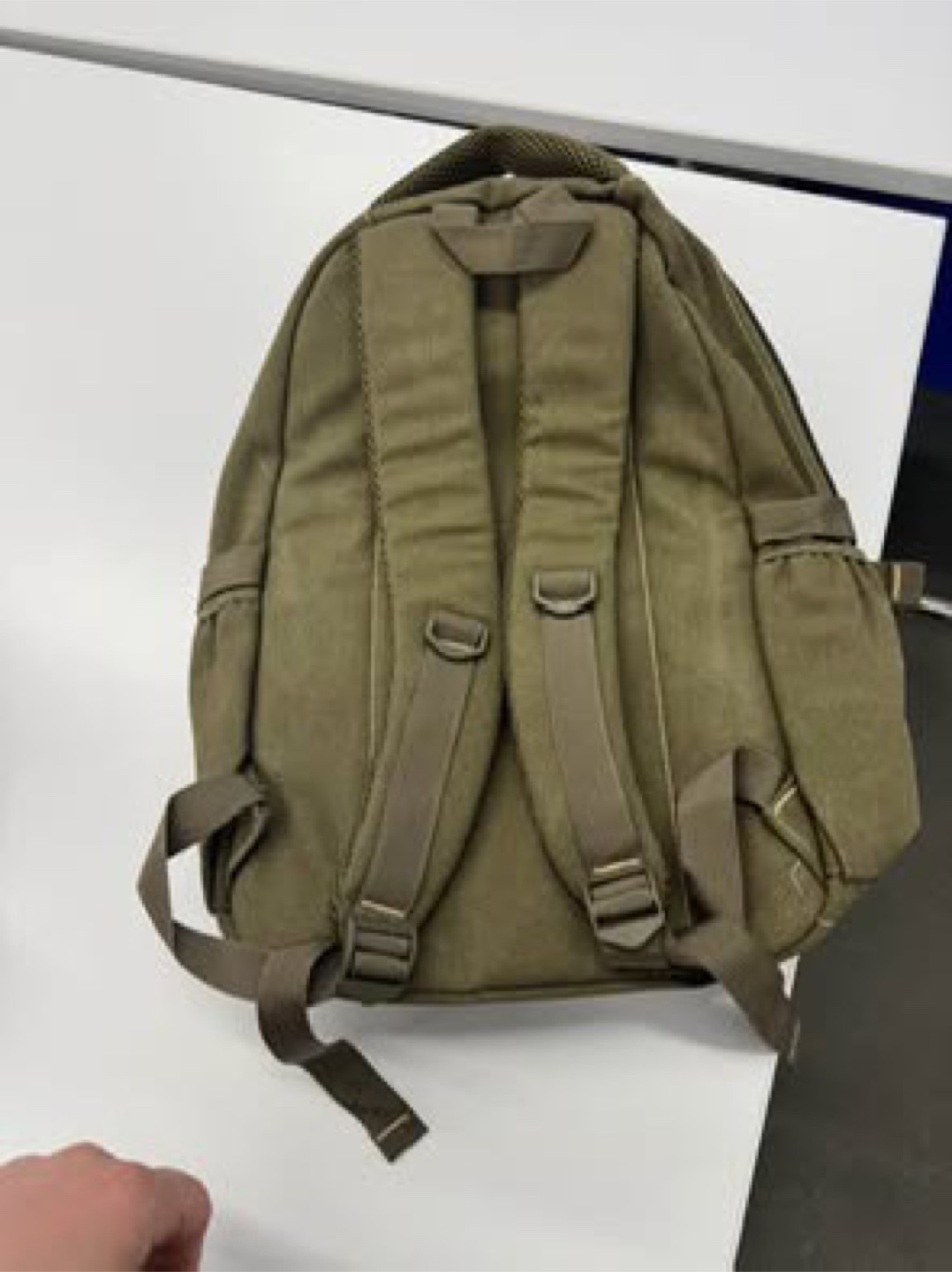Olive Green Canvas Backpack - photo 2