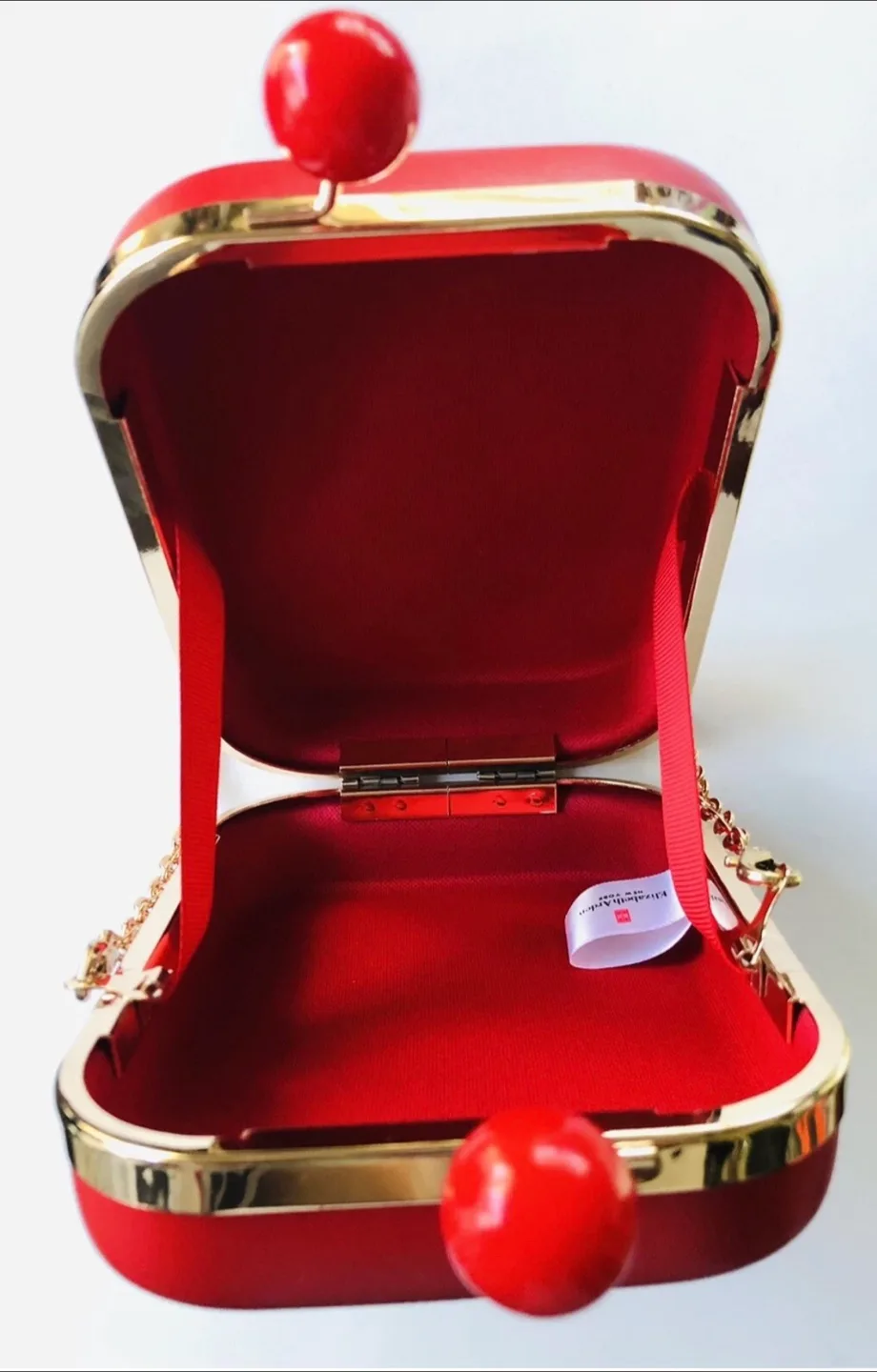 Elizabeth Arden Red Box Clutch with Gold Chain image indicator(2)