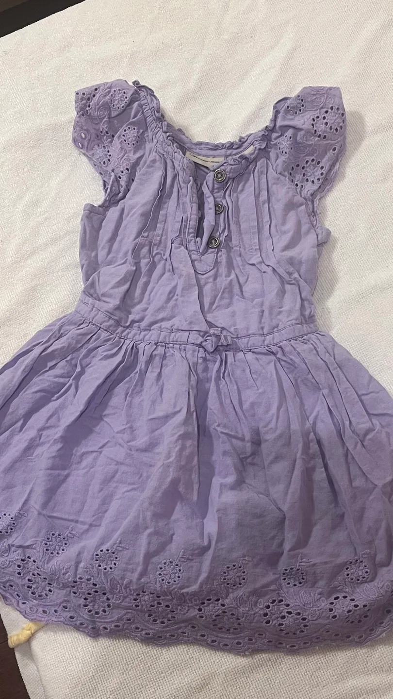 Lavender Eyelet Baby Girl Dress thumbnail