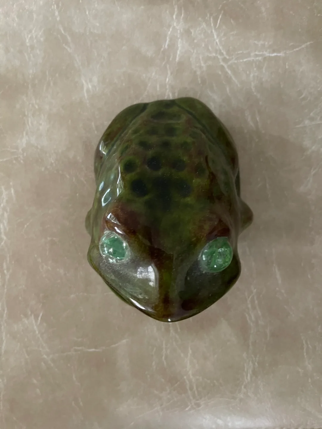 Vintage Green Frog Figurine thumbnail