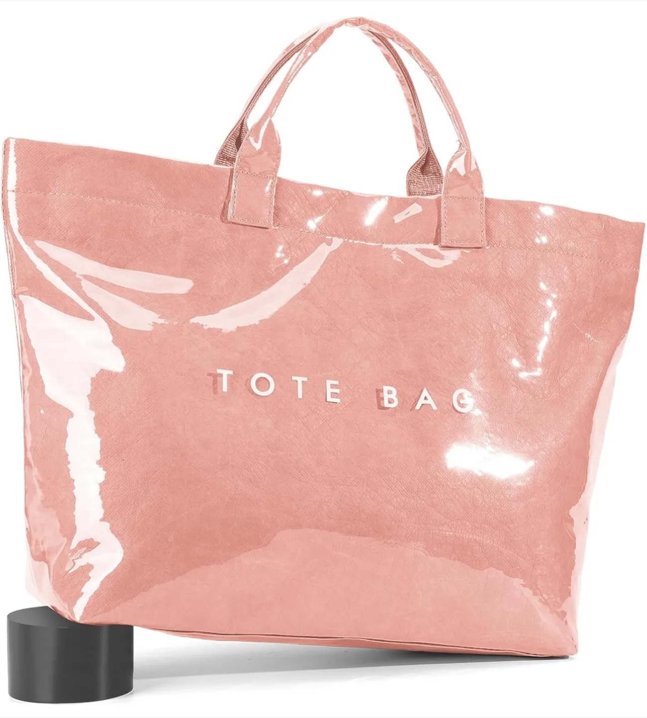 Pink Tote Bag with Internal Pocket image indicator(3)