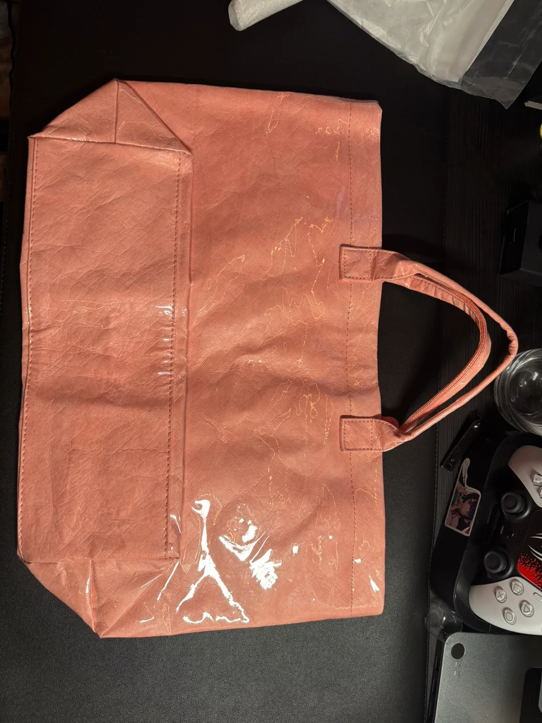 Pink Tote Bag with Internal Pocket image indicator(2)