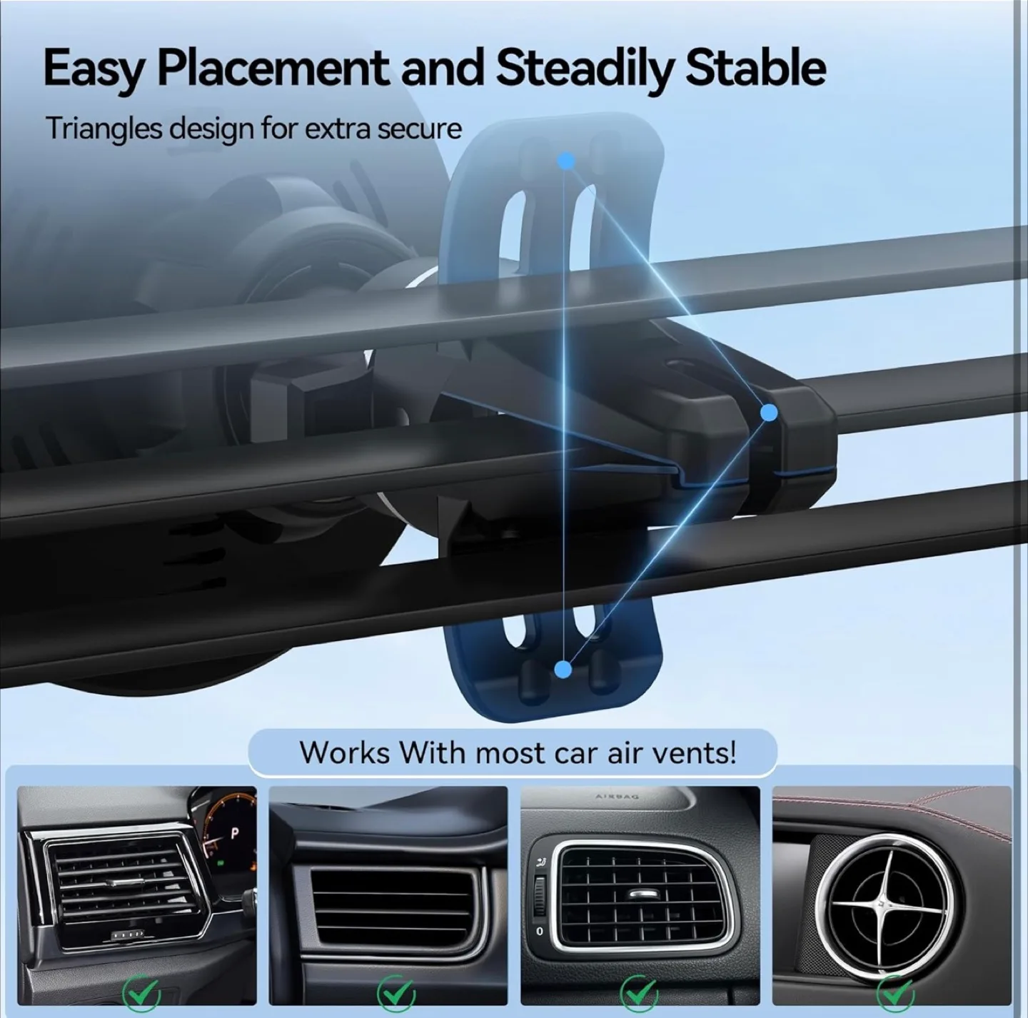 Lecork 15W Magnetic Wireless Car Charger with RGB Lighting image indicator(7)