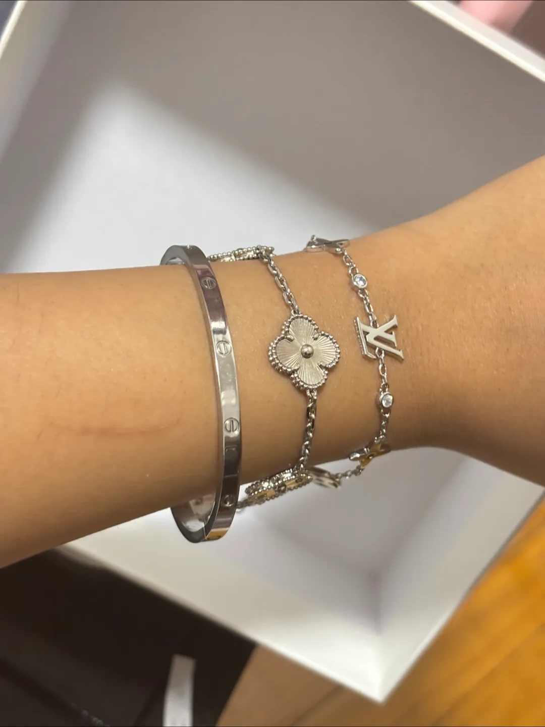 Three Bracelet Set: Love bangle and more image indicator(5)