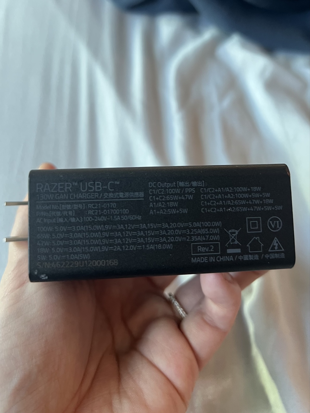 RAZER USB-C 130W GaN Charger - photo 5
