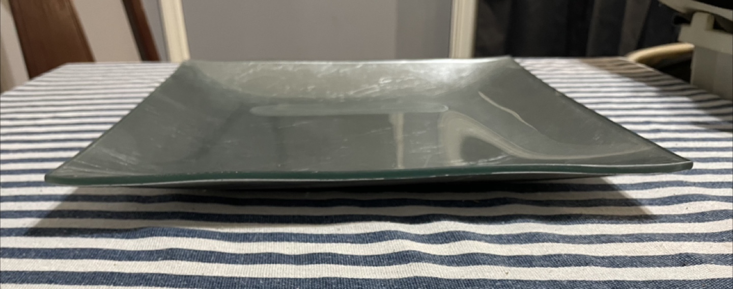 Silver Glass Decorative Tray 🧡 - photo 3
