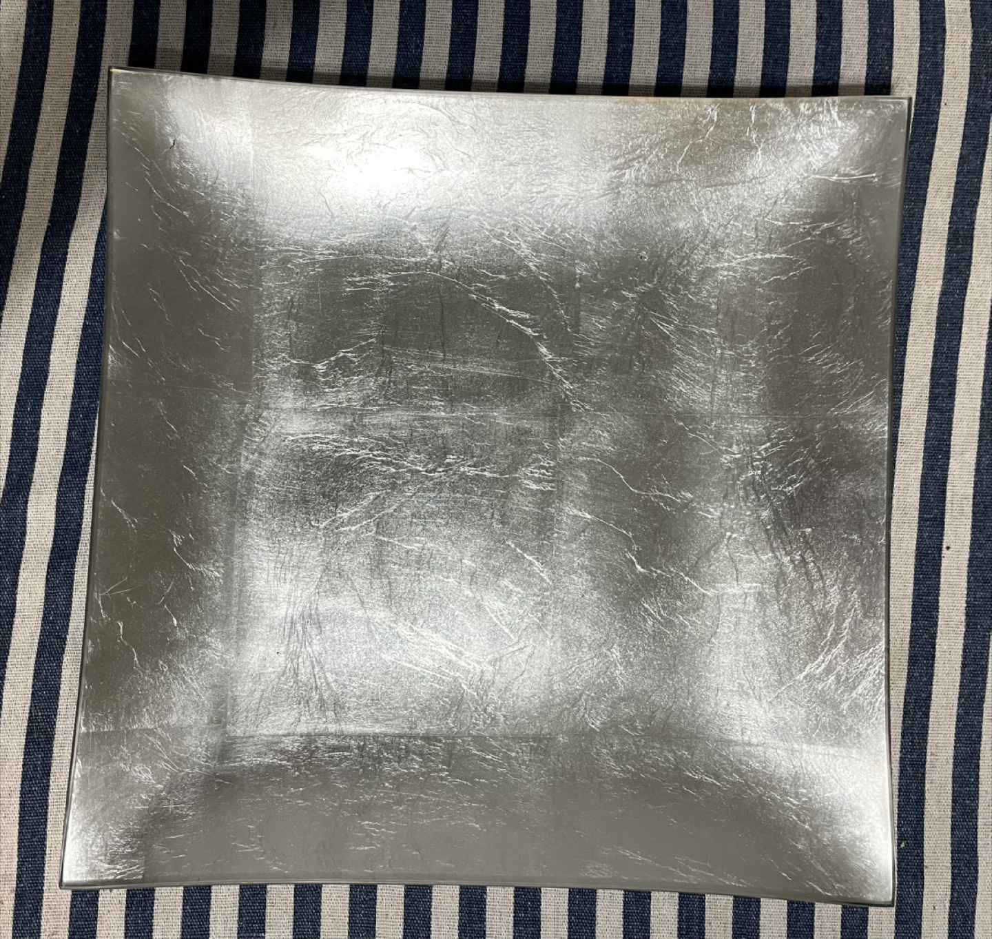 Silver Glass Decorative Tray 🧡 - photo 2