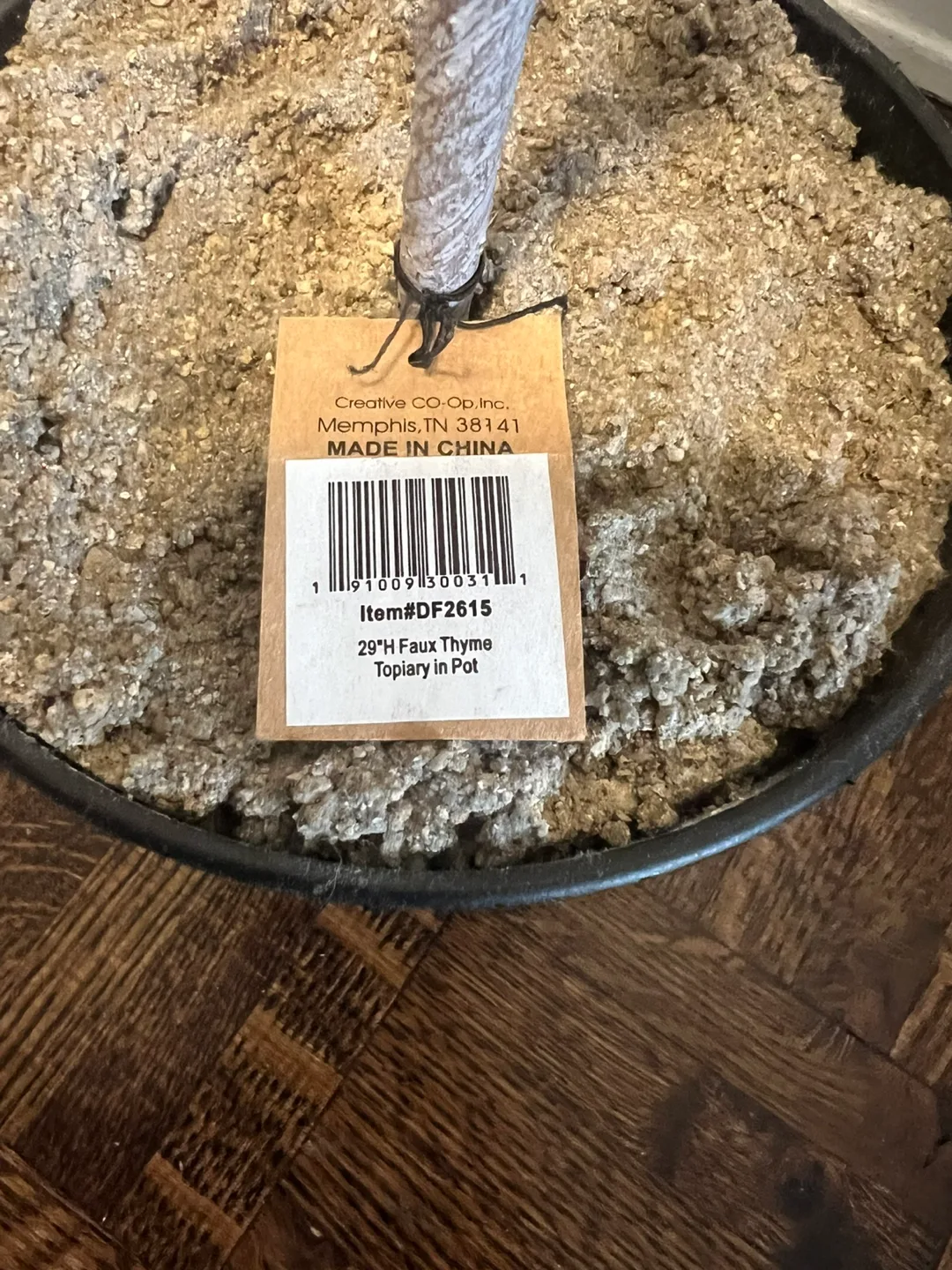 29" Faux Thyme Topiary in Pot image indicator(2)