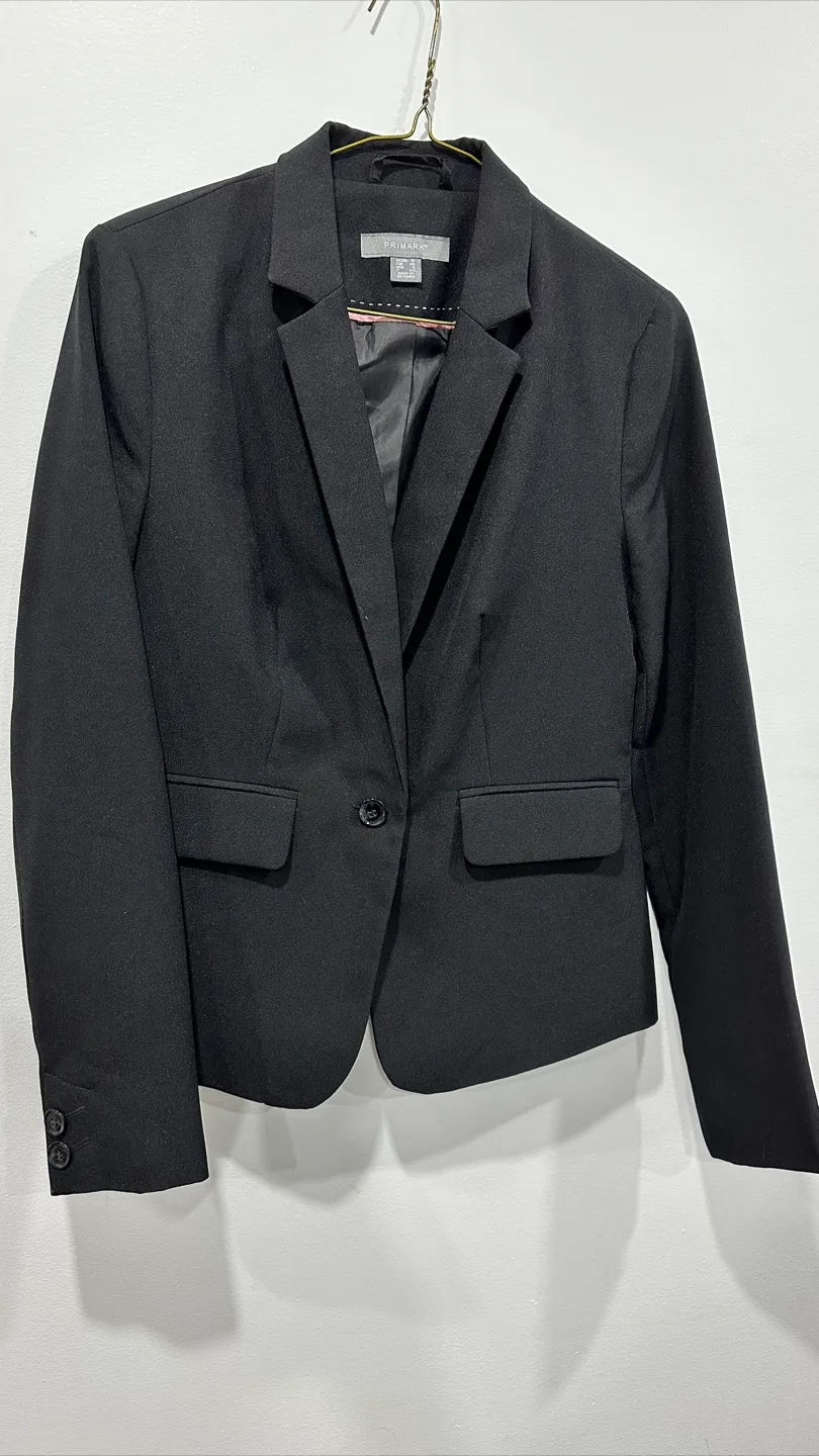 Women's Primark Black Pants and Skirt Set, White blazer image indicator(3)