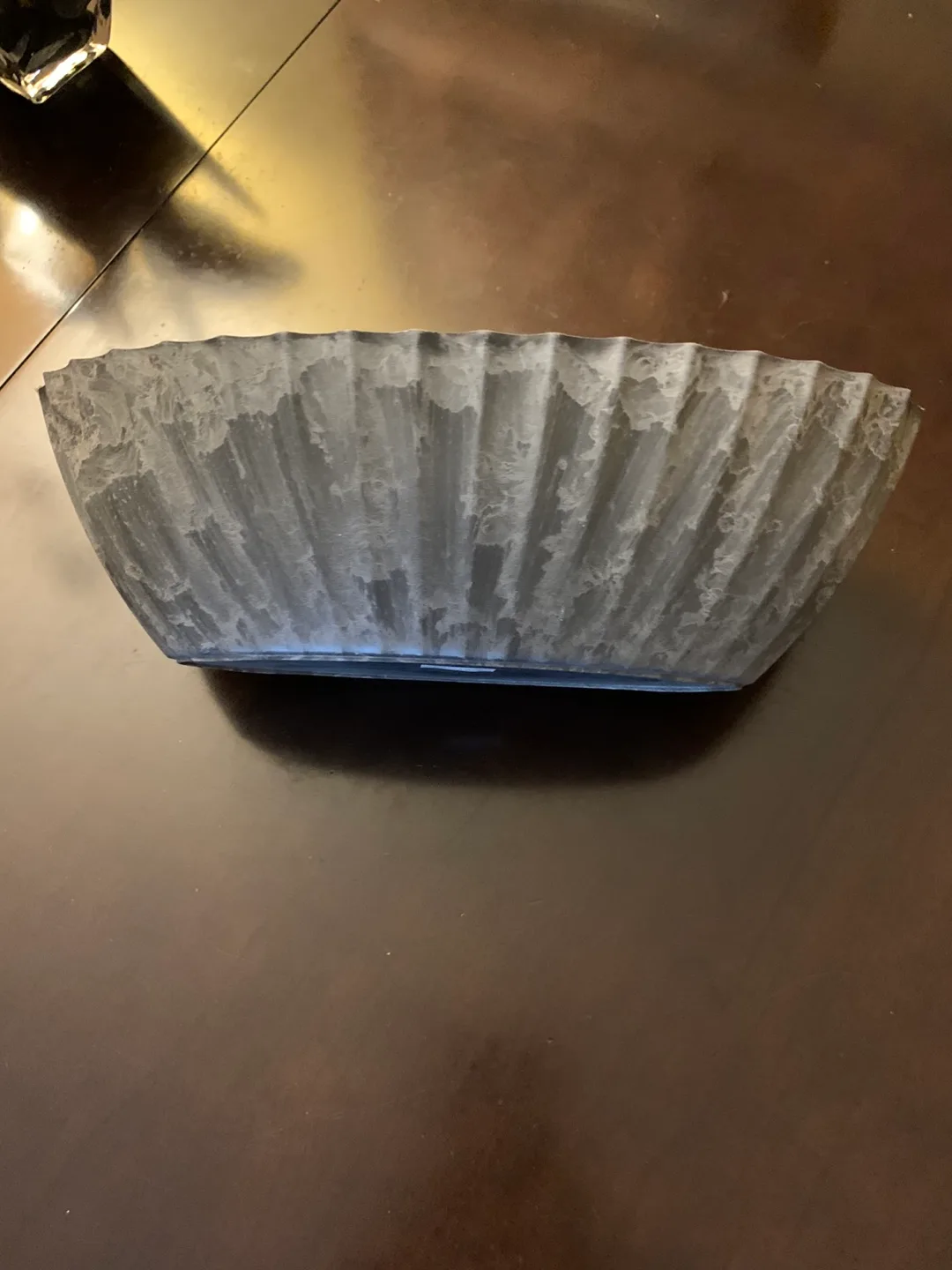 Grey Oval Basket/ Planter thumbnail
