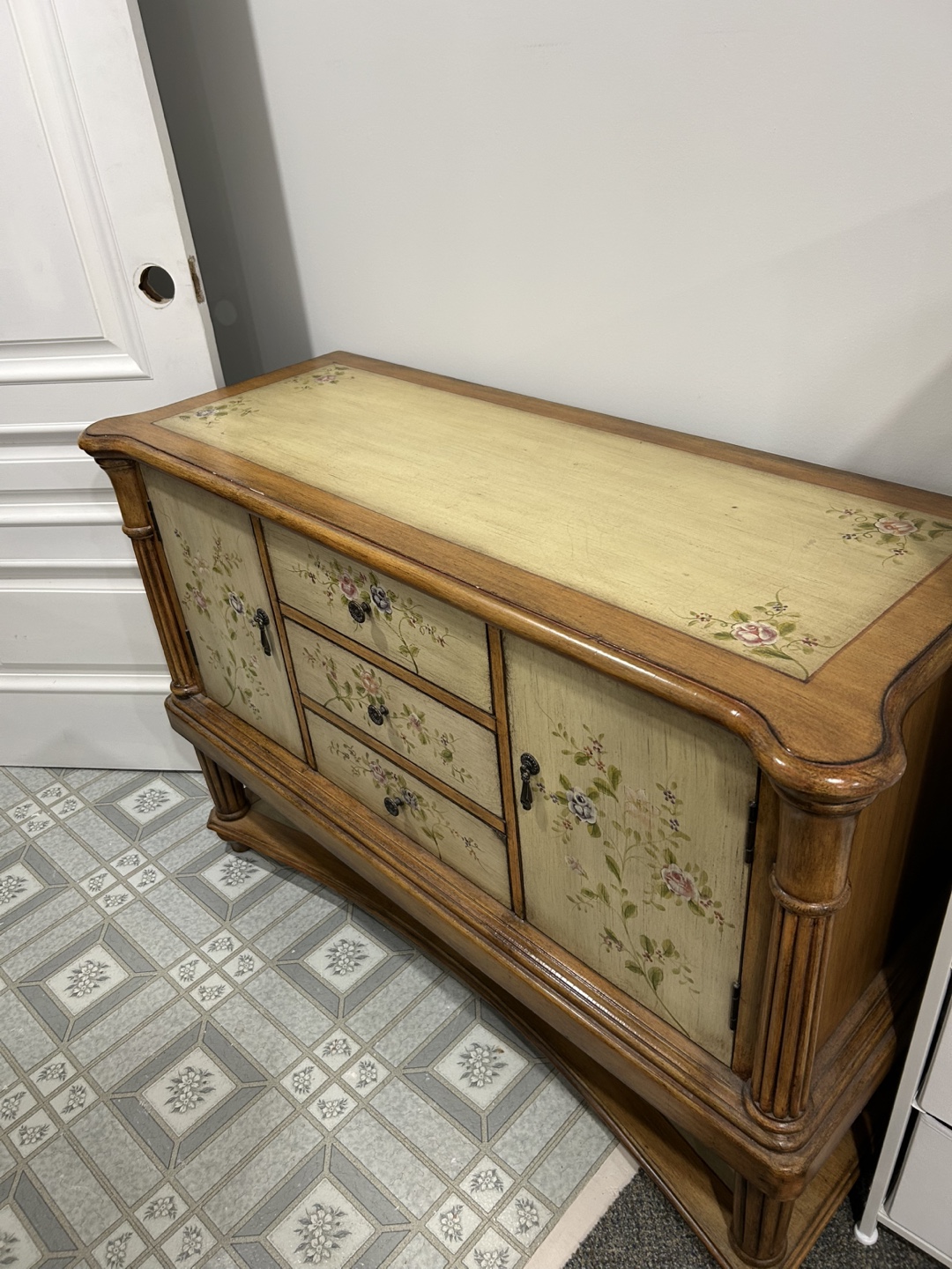 Antique Painted Server - photo 2
