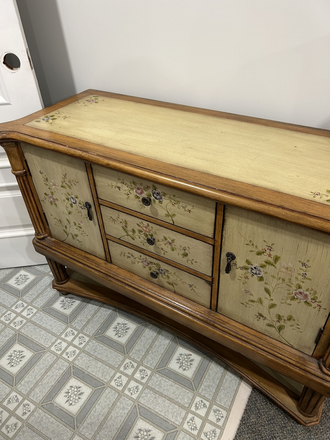 Antique Painted Server