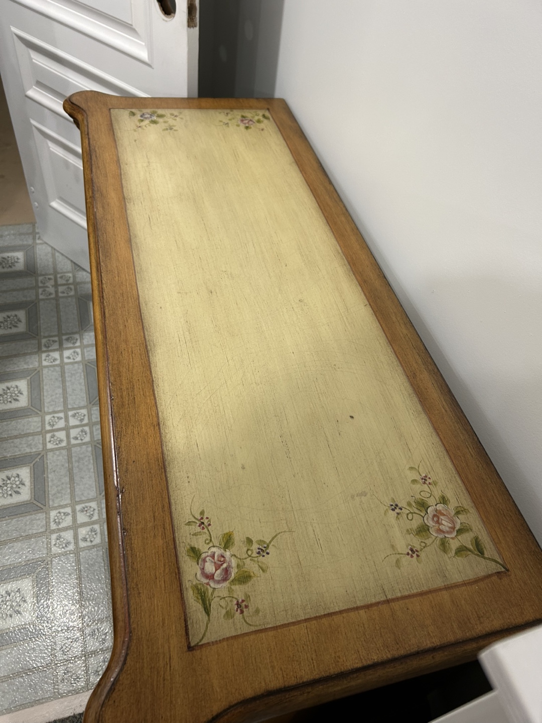 Antique Painted Server - photo 3