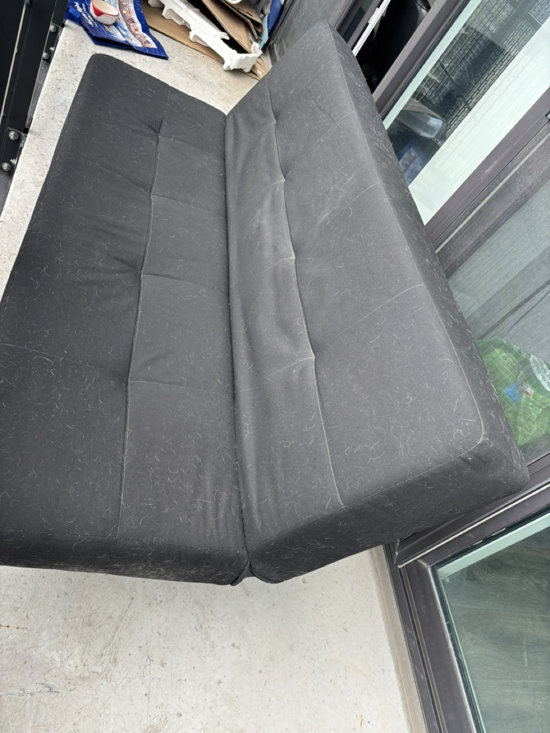 Black Futon Sofa Bed - photo 2
