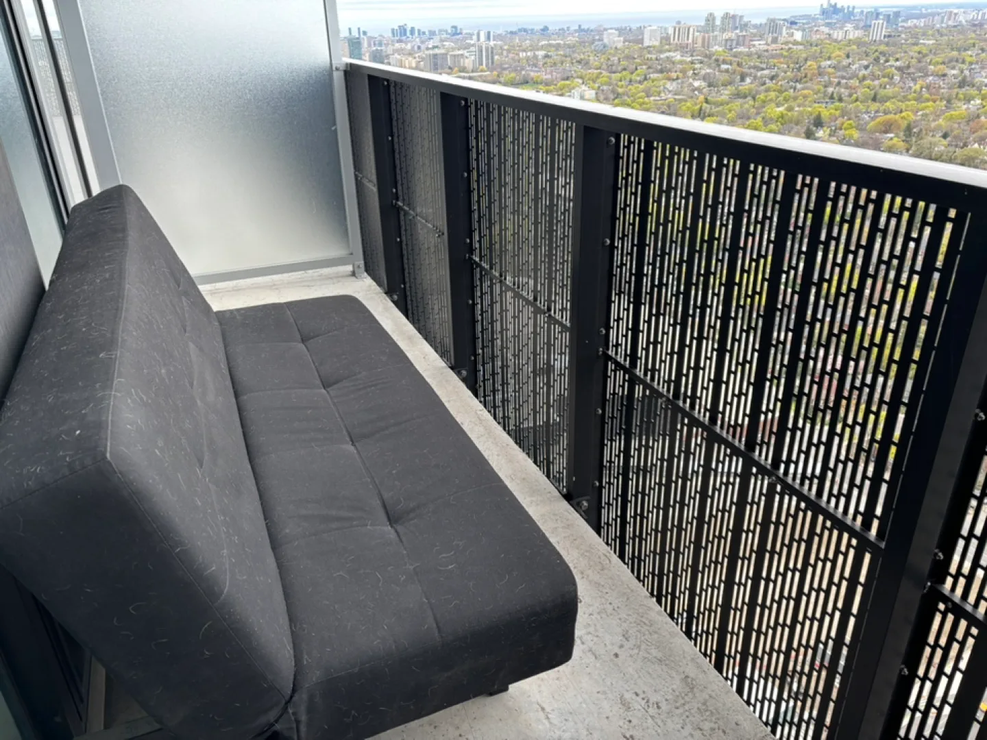 Black Futon Sofa Bed thumbnail