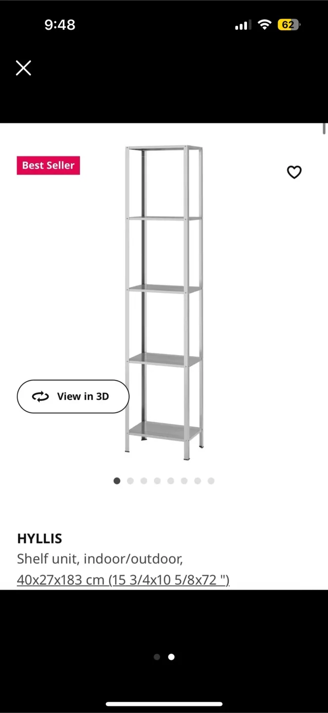IKEA HYLLIS 5-shelf unit thumbnail