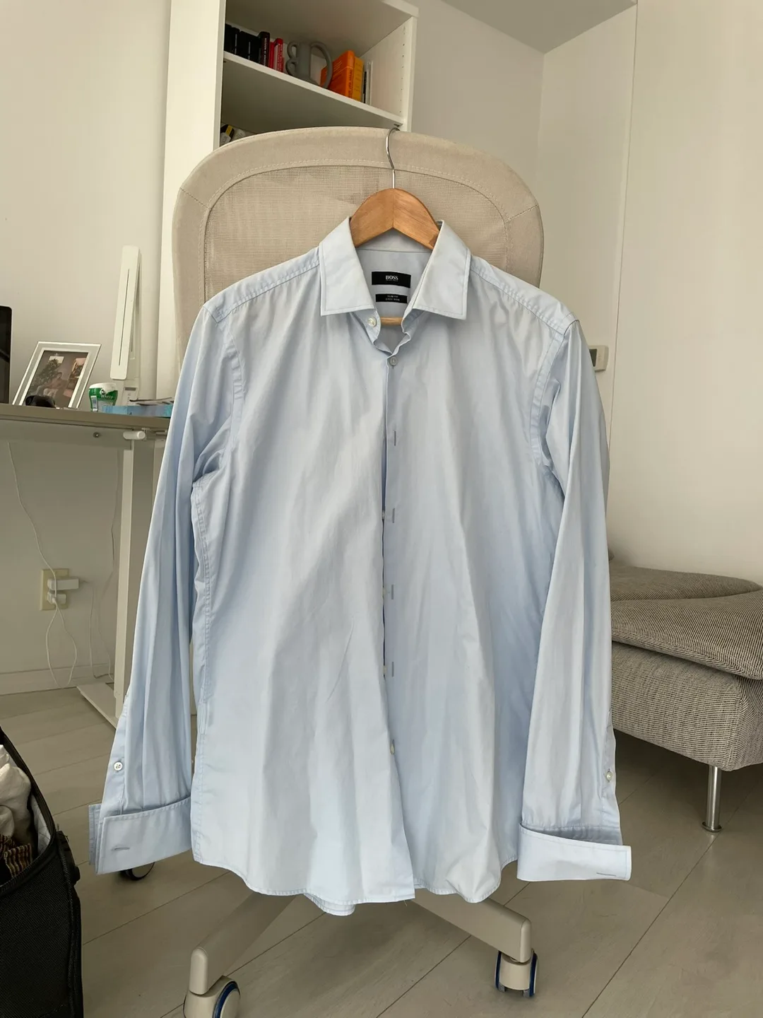 Hugo Boss Light Blue Dress Shirt - Men's Size 15 1/2-34 thumbnail