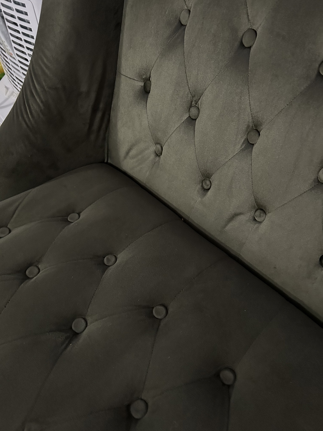 Green Velvet Loveseat - photo 2