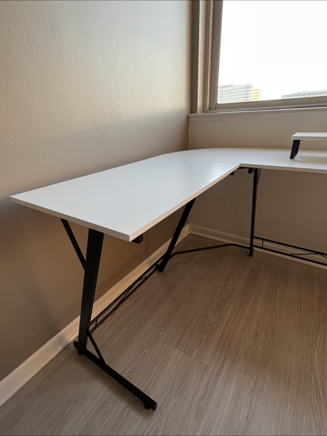 L-Shaped Computer Desk with Monitor Stand (Moving Out) - photo 2