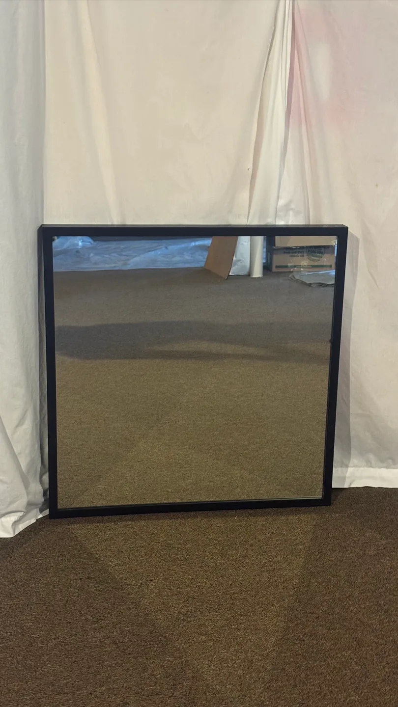 IKEA STAVE Black Framed Mirror thumbnail