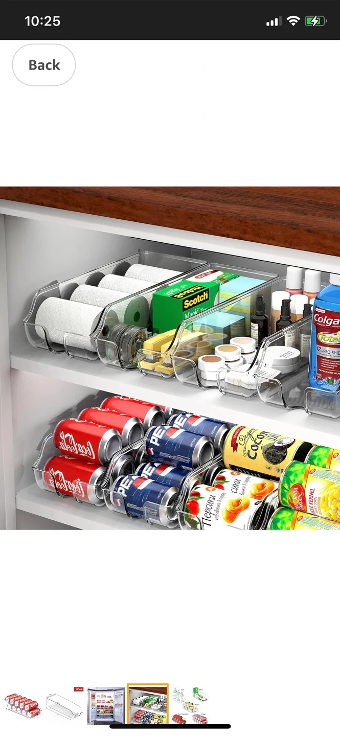 Clear Plastic Fridge Organizer image indicator(3)