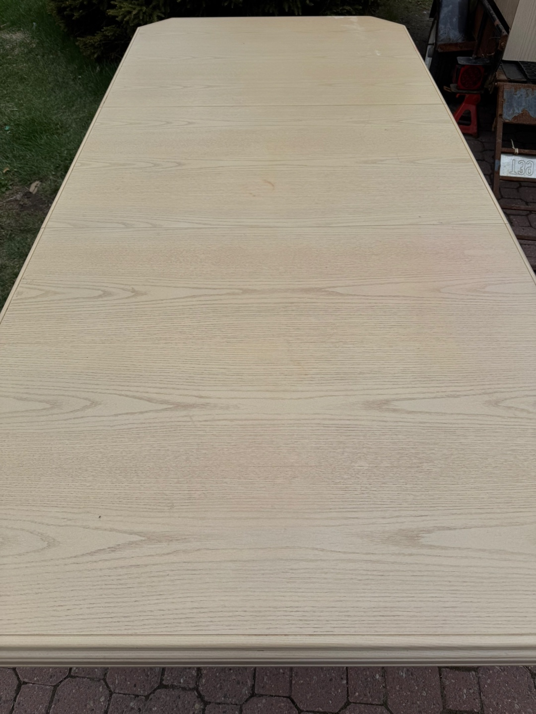 Extendable Dining Table - Light Oak Finish - photo 5