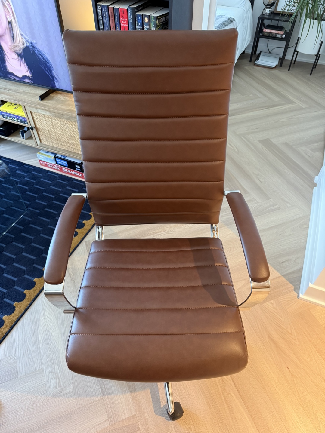 Brown Leather Office Chair