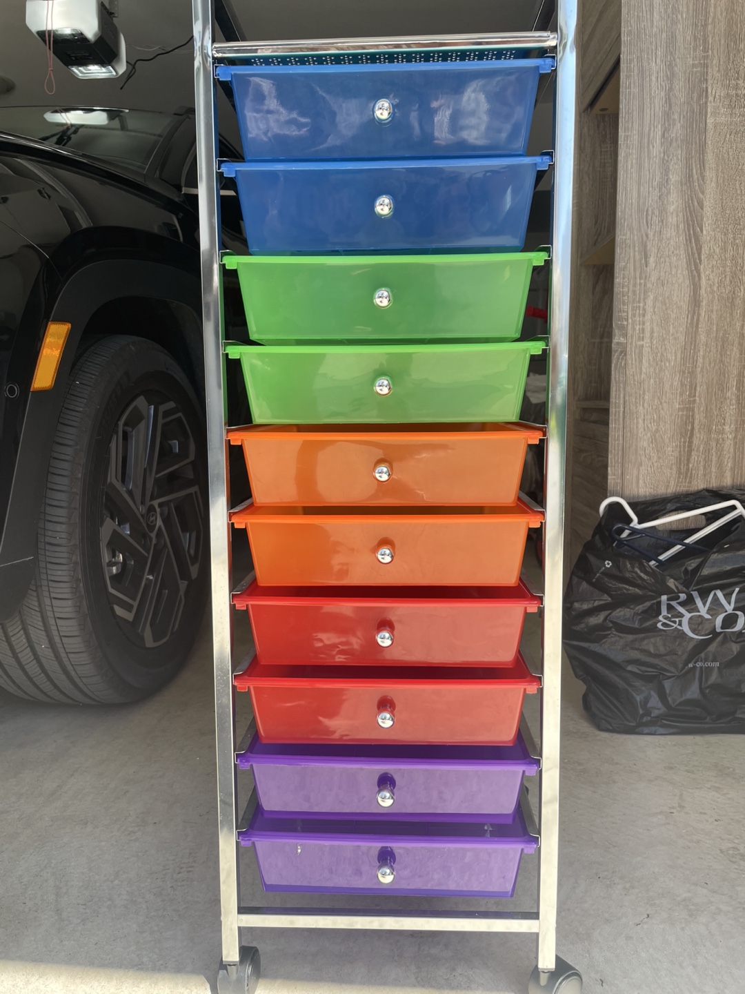 Rainbow Rolling Cart Organizer