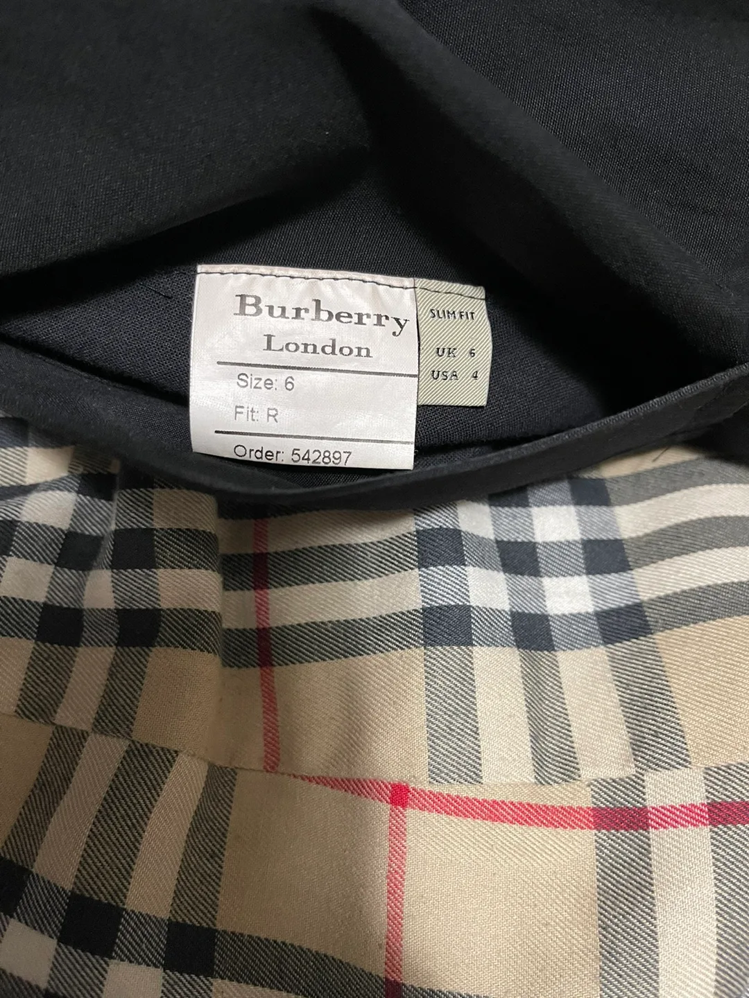 Burberry London Black Trench Coat - Size 6 image indicator(2)