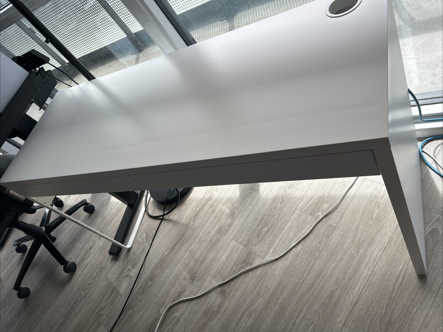 FREE White IKEA Desk with Two Drawers