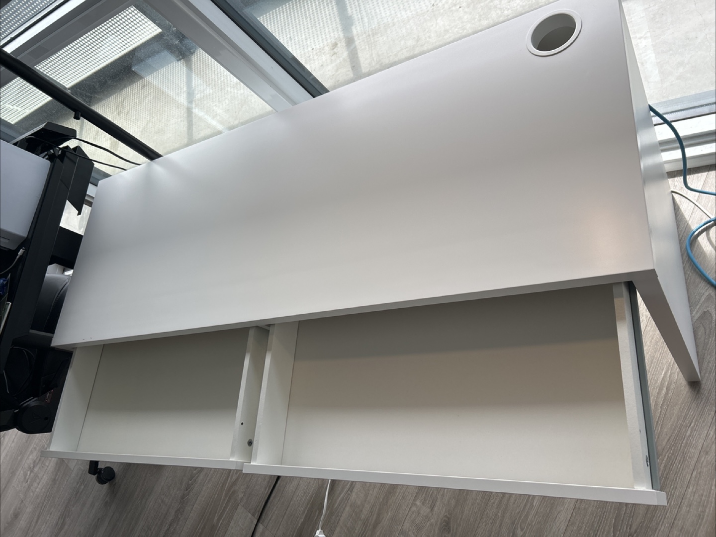 FREE White IKEA Desk with Two Drawers - photo 3