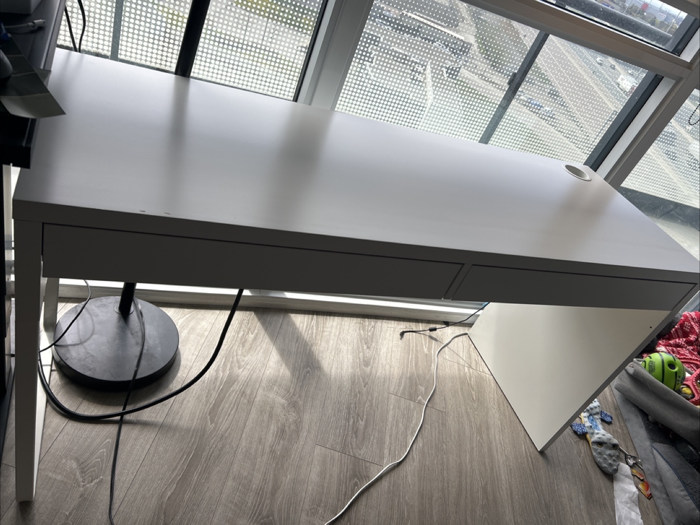 FREE White IKEA Desk with Two Drawers - photo 2