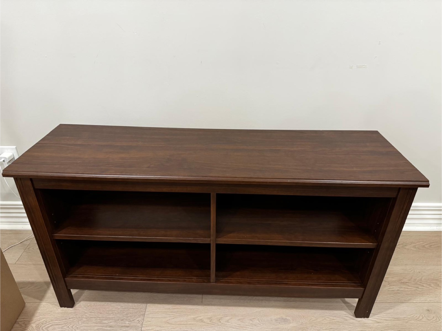 Dark Brown Wooden Media Console - photo 2