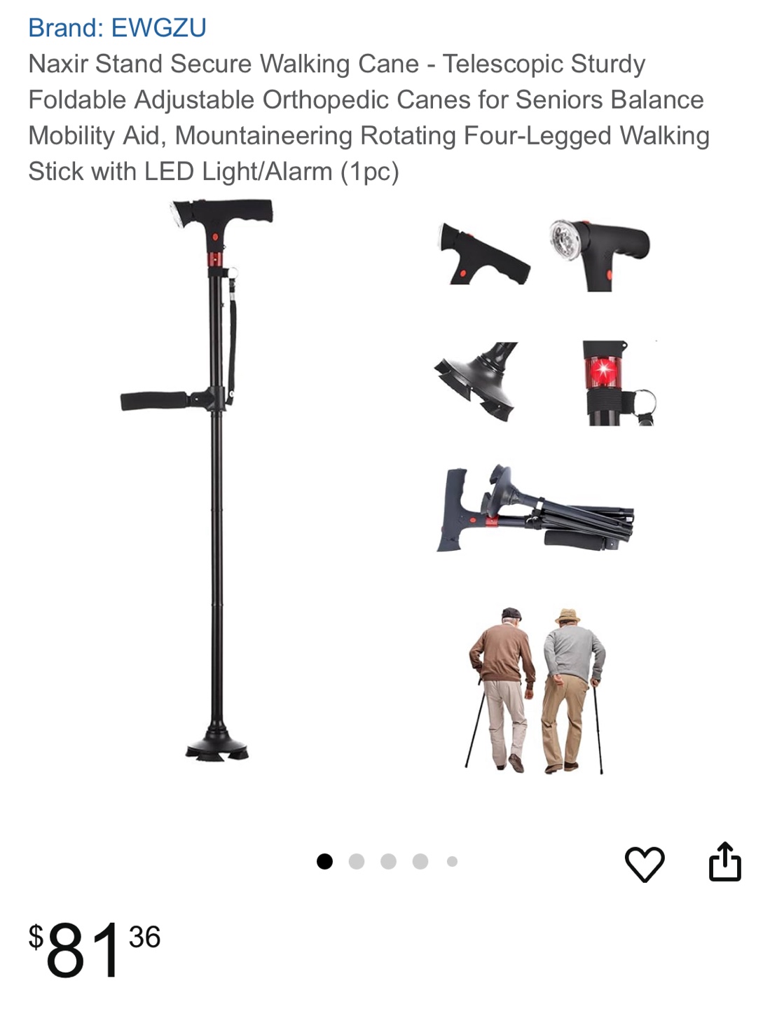 ✨✨Naxir StandSecure Orthopedic Support Cane - photo 4