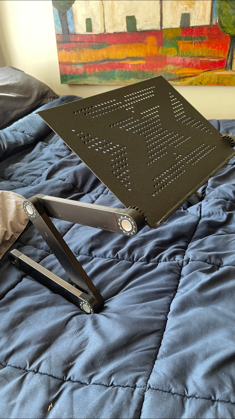 Adjustable Laptop Stand - 360° Rotating Legs - Portable Desk thumbnail