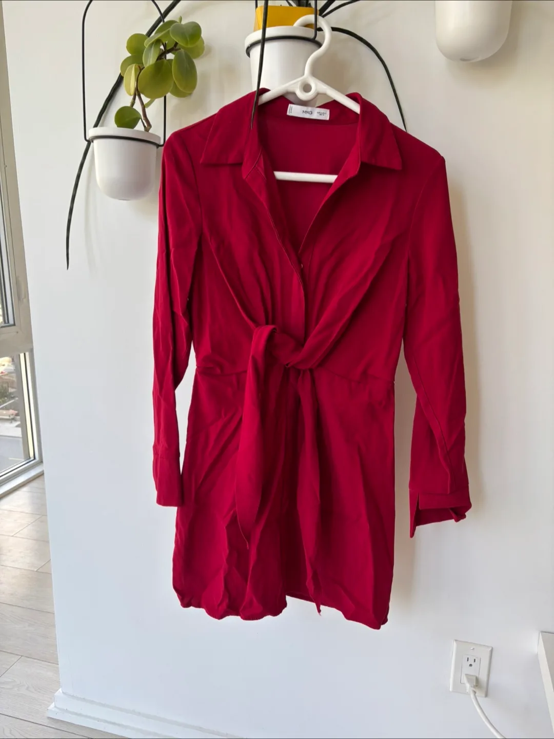 Crimson red mango Dress, Size M image indicator(2)