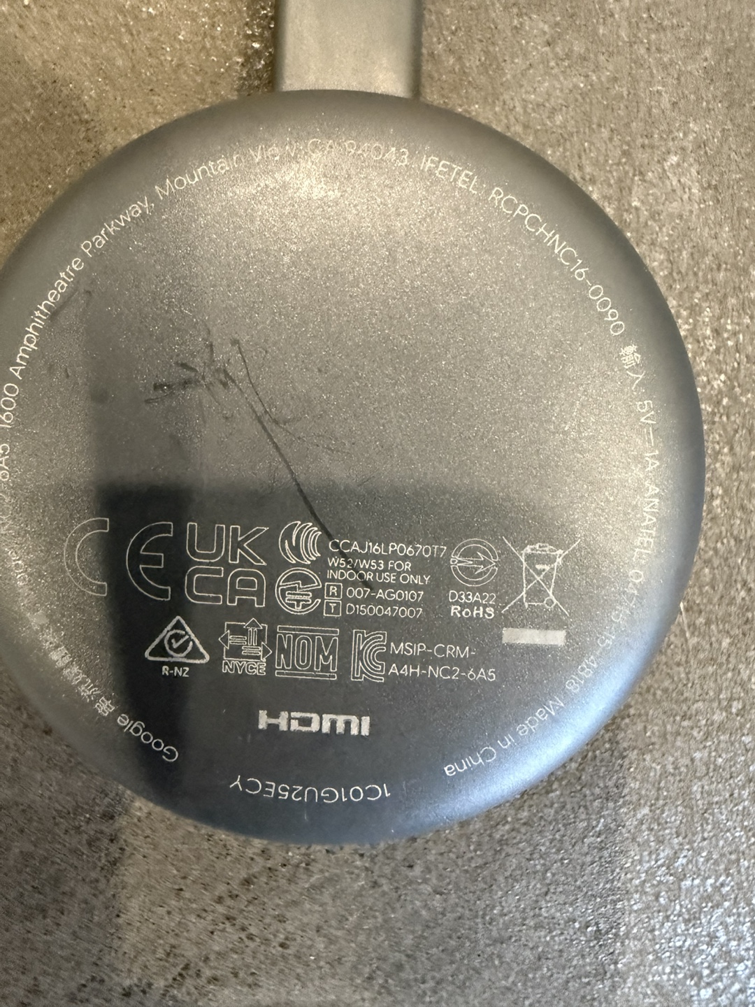 Google Chromecast Streaming Device - photo 3