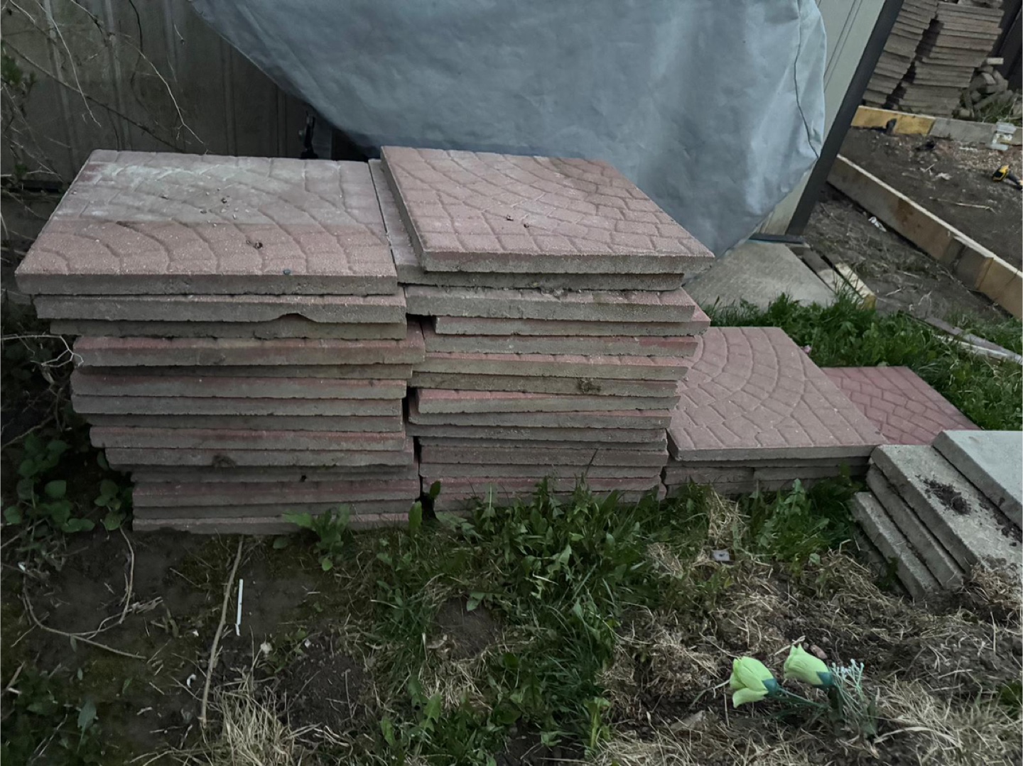 Used Patio Stones - Brown - Multiple Sizes - photo 2