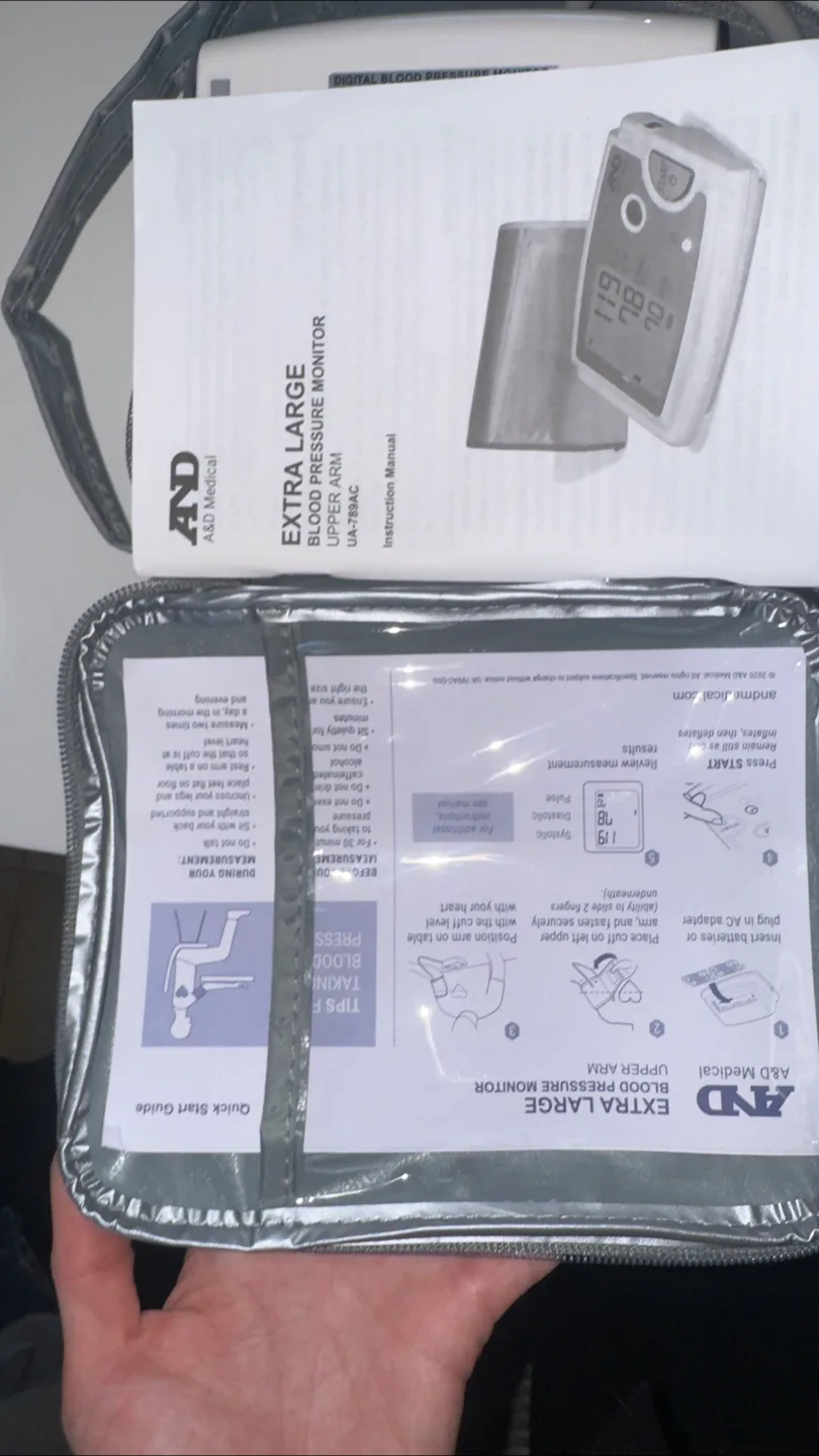 Mint A&D Medical Automatic Blood Pressure Monitor XL Arms image indicator(3)