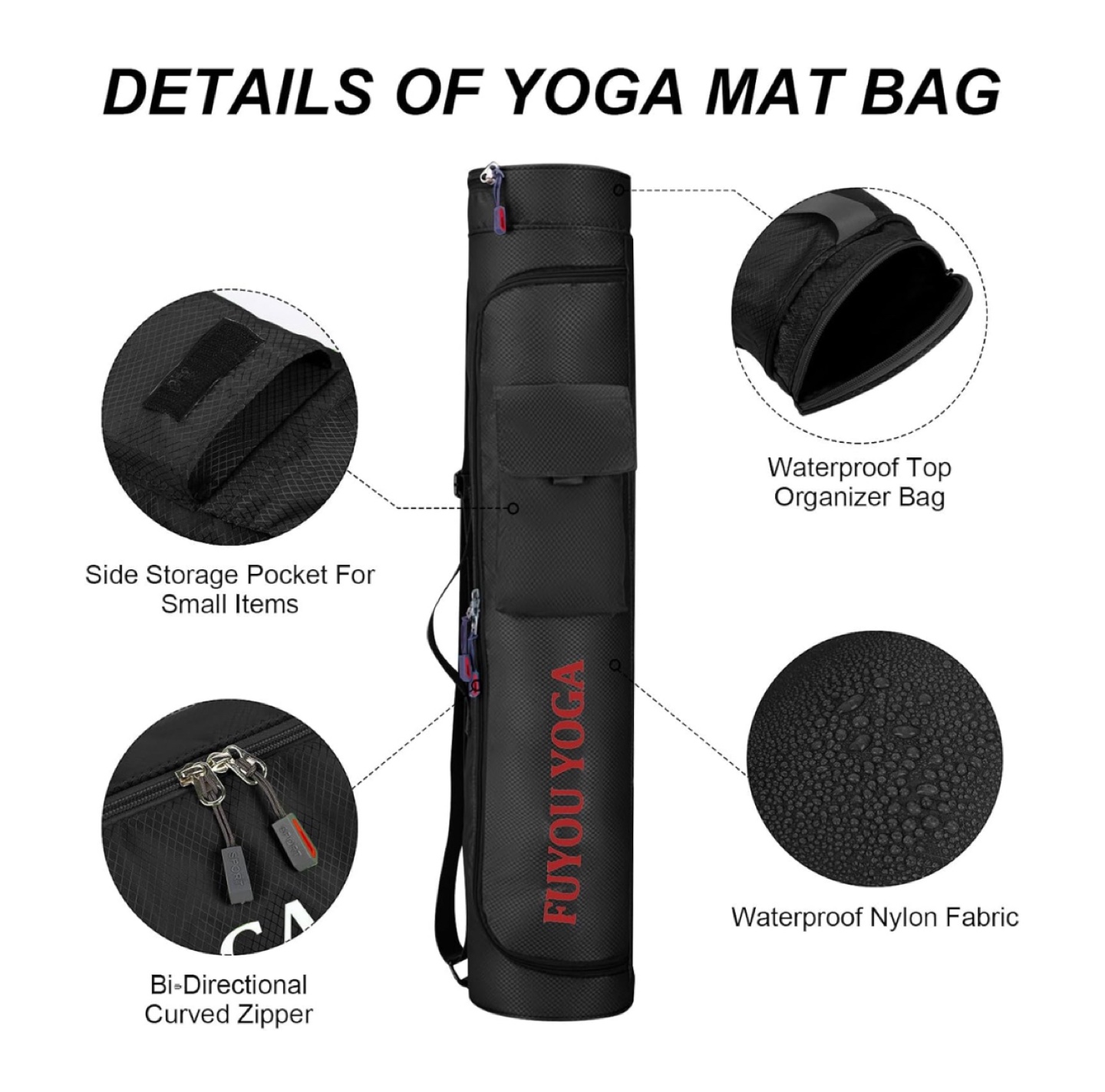 NEW - Yoga Mat Bag - Black - photo 5