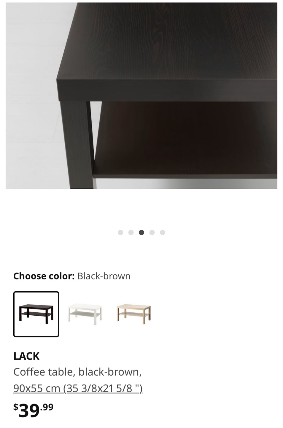 IKEA Lack Coffee Table - Black-Brown - photo 5