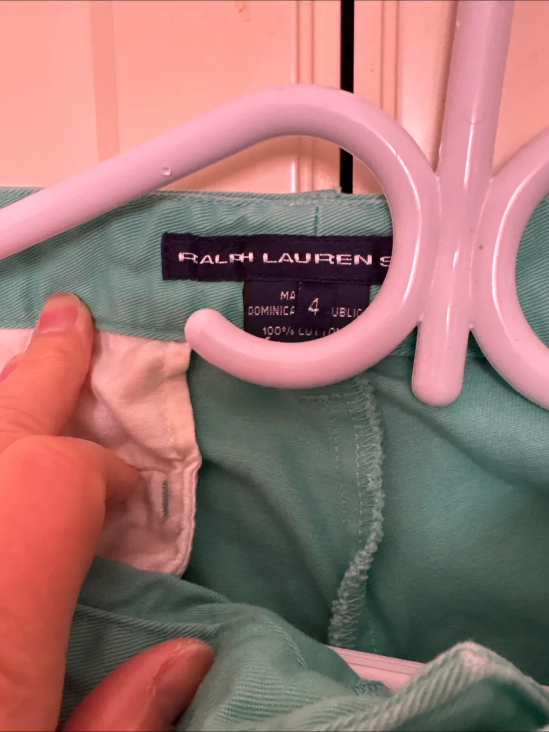 Mint Green Ralph Lauren Cropped Trousers - Size 4 image indicator(2)
