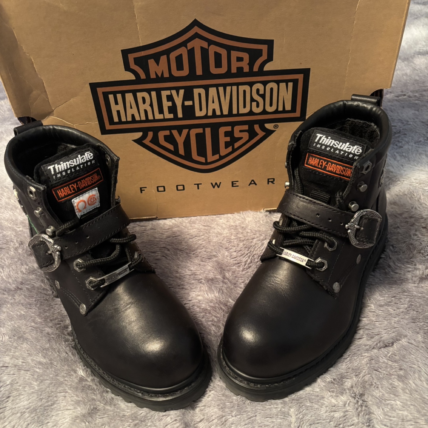 Harley-Davidson Women's  Black leather Boots  size 5