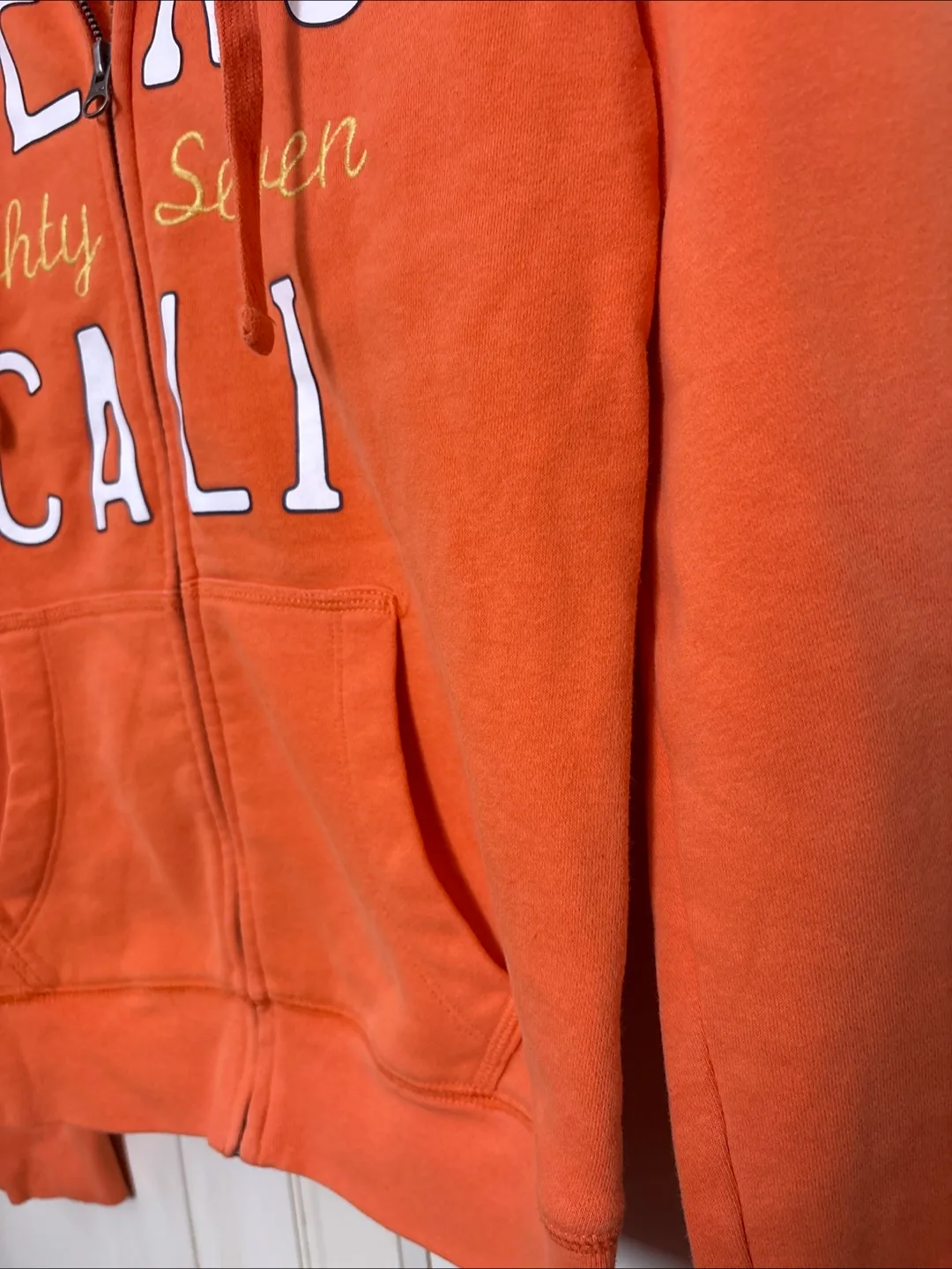 Aeropostale Orange Zip-Up Hoodie image indicator(2)