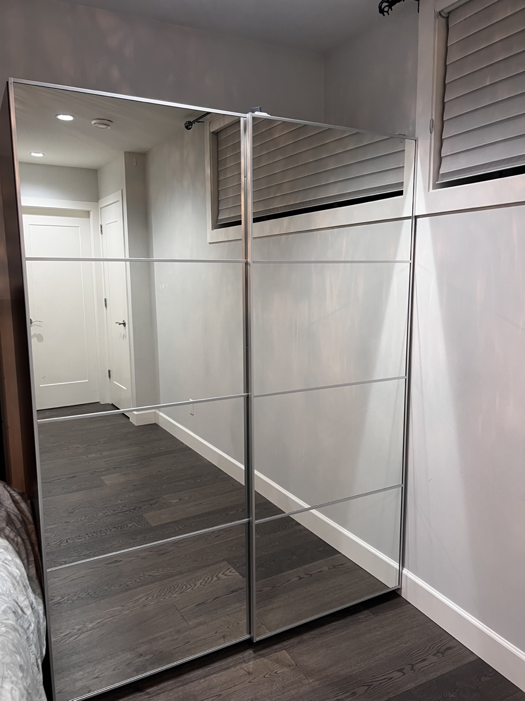 IKEA PAX Wardrobe with Sliding Mirrored Doors - photo 3