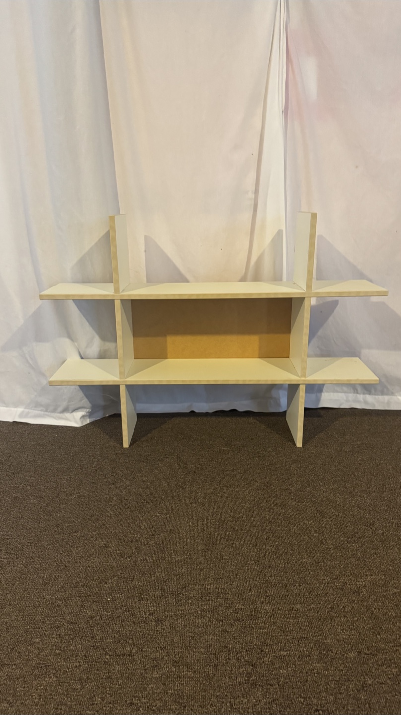IKEA tic tac toe shelf - Modern Two-Shelf Wall-Mounted Unit