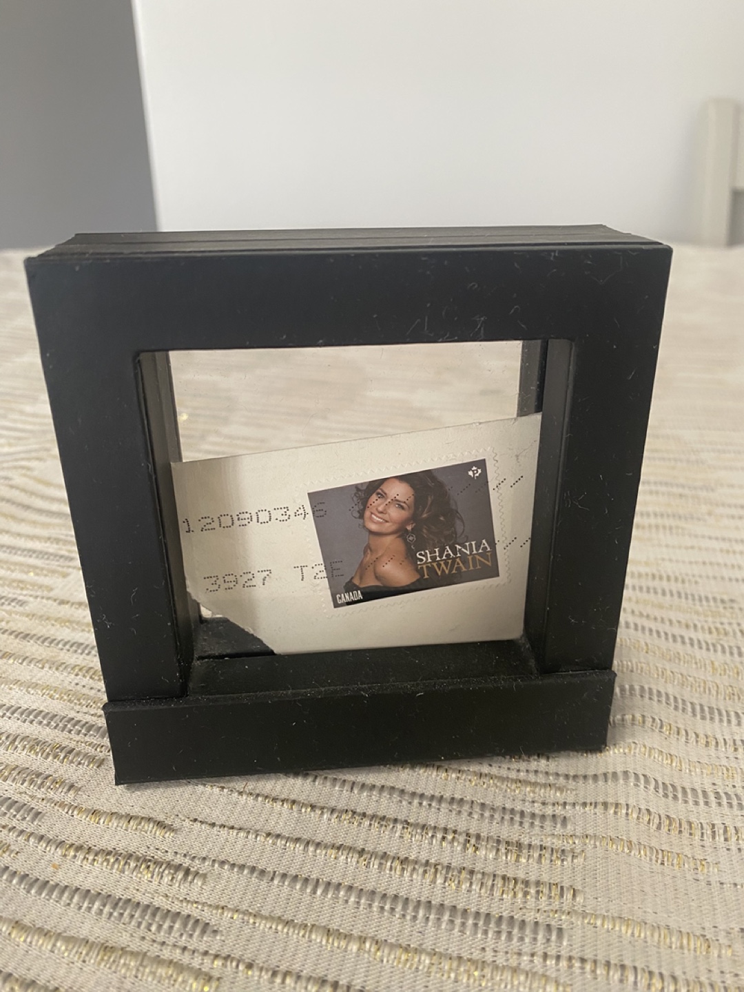 Shania Twain Canadian Postage Stamp Display Case