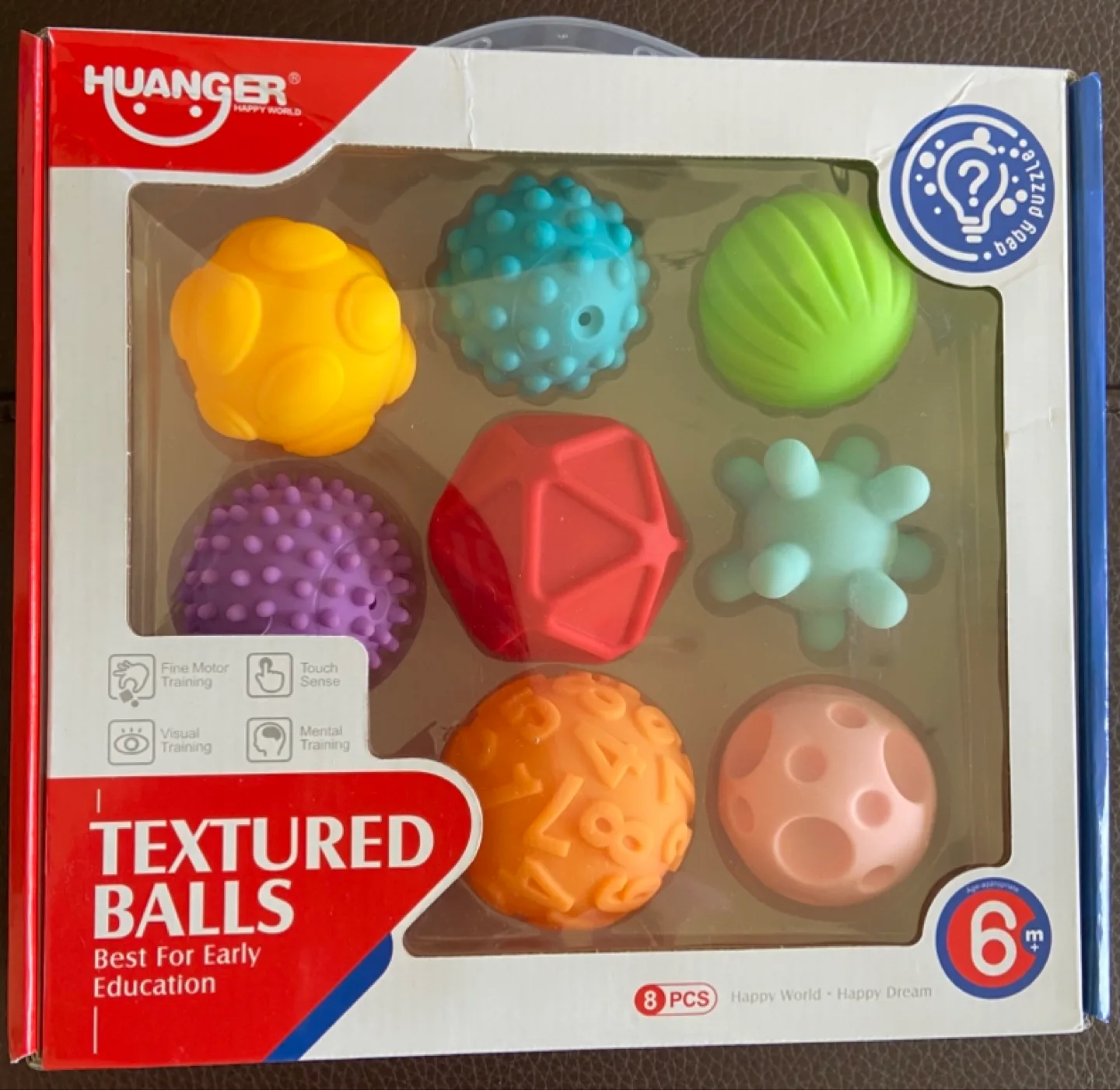 🧡 BNIB 8 Pack Textured Baby Balls thumbnail